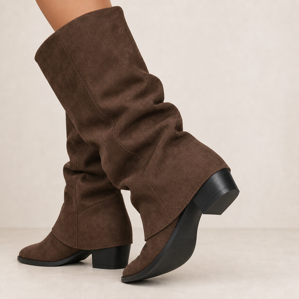 Curve-Fit Pointed Stiletto Boot heel sole walkability image, Yardlow & Sons women's boots