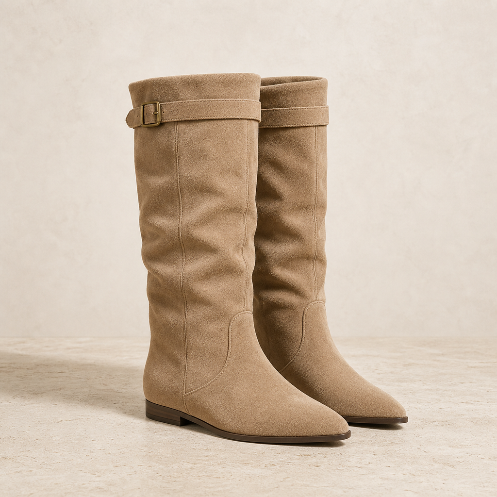 Riviera Buckle Knee Boot product profile image, Yardlow & Sons women's boots