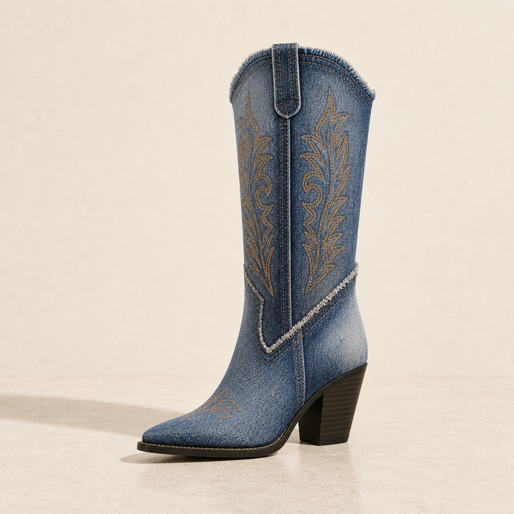 Side-Zip Western Block Boot product profile image, Yardlow & Sons women's boots