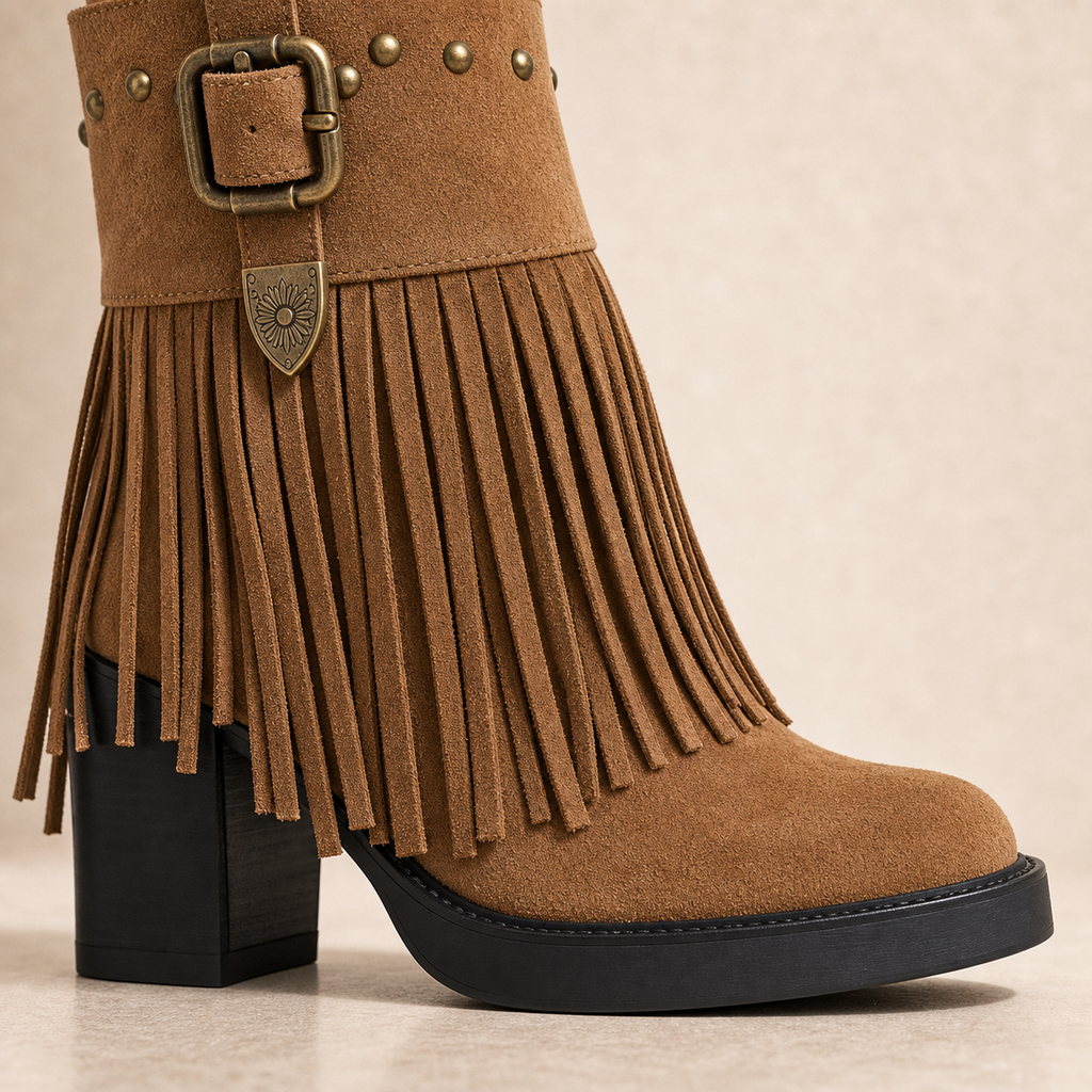 Tassel Platform Heel Boot heel sole walkability image, Yardlow & Sons women's boots
